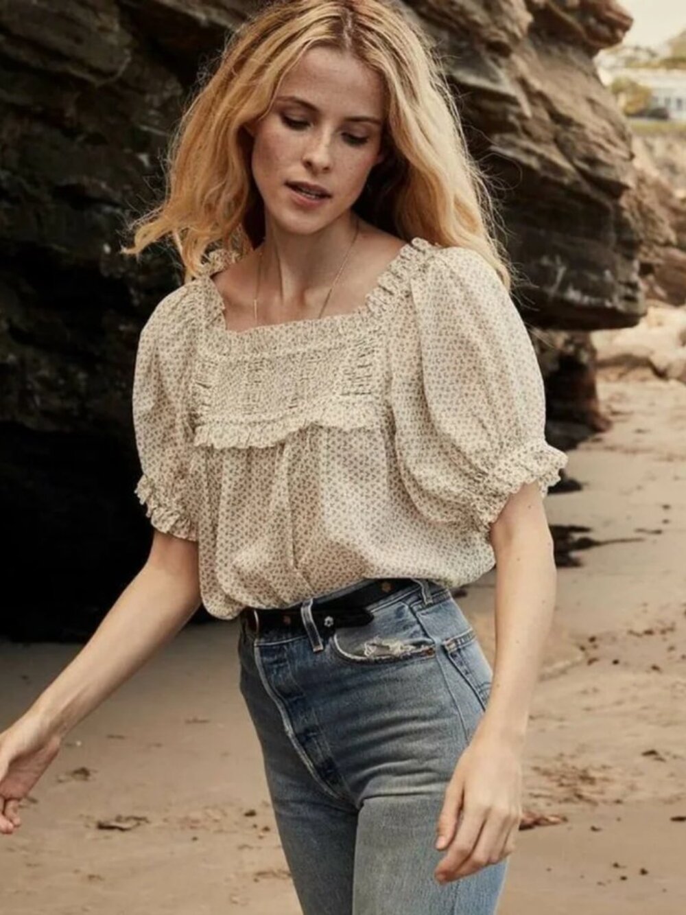 NWT Doen Frances Top Pink Bisou Floral